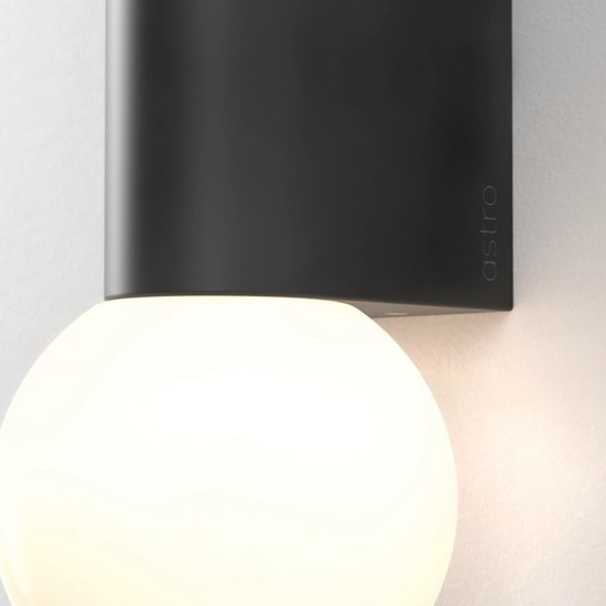 KINKIET Ortona IP44 Twin Matowoczarny