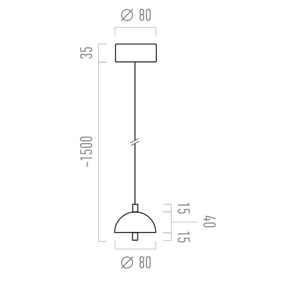 Oprawa wisząca Otel B Z SN TRIAC Chors