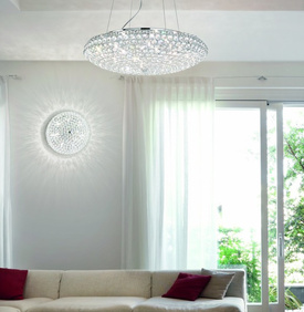 LAMPA WISZĄCA KING SP12 CROMO 88013 IDEAL LUX