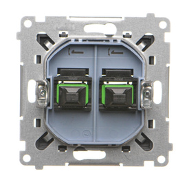 Gniazdo światłowodowe podwójne Simon 55