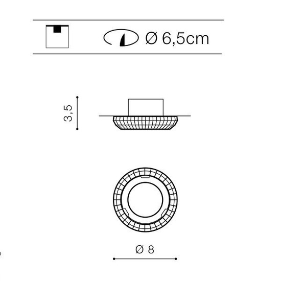 Oprawa wpuszczana Cloe Azzardo chrom