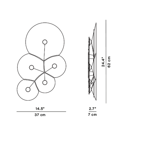 Lampa Bulbullia 5 bodies