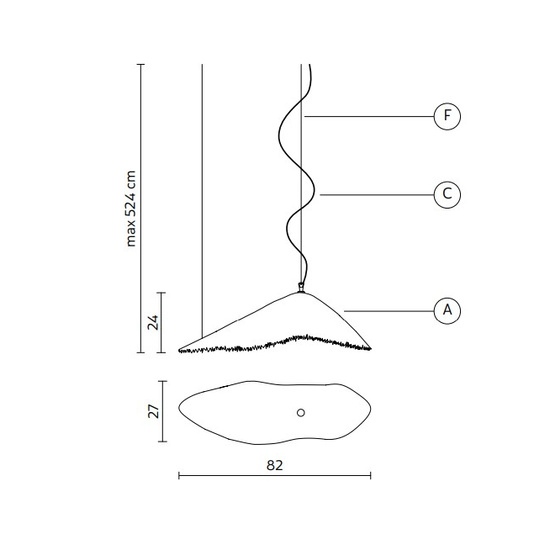 Lampa wisząca MOBY DICK SE646P wewnętrzna KARMAN