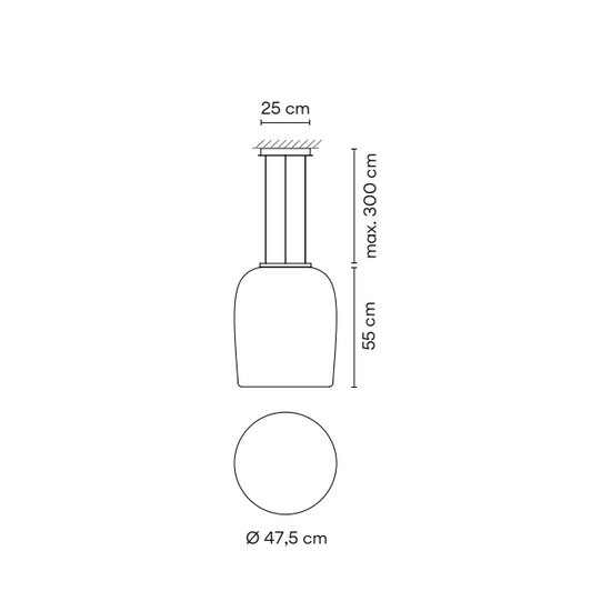 Lampa wisząca Ghost 4987 VIBIA