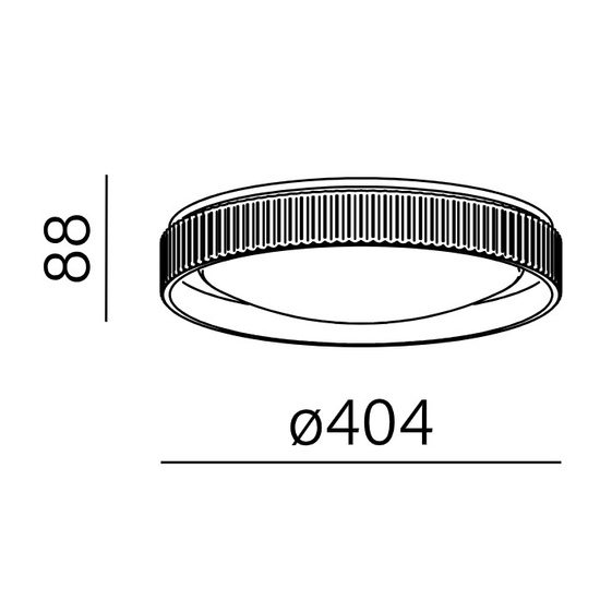 BLOS cast LED 40 cm plafon AQform