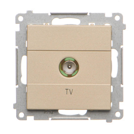 Gniazdo antenowe TV pojedyncze końcowe Simon 55