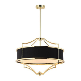 Lampa wisząca Stesso black Gold M STYL NOWOJORSKI 