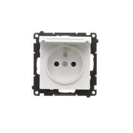 Gniazdo pojedyncze z klapą Simon 55 