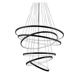 Nowoczesna lampa wisząca Weel 6 Long Black Azzardo