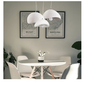 Lampa wisząca STONE FLAT biała 60 cm
