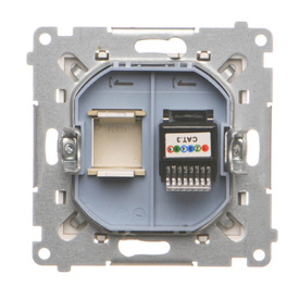 Gniazdo telefoniczne pojedyncze RJ12 Simon 55