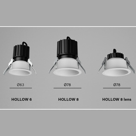 oprawa HOLLOW lens LED hermetic wpuszczana