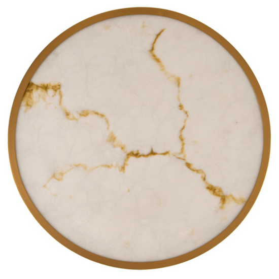 Lampa wisząca ALCHEMY LED złoty alabaster 60 cm Step into design