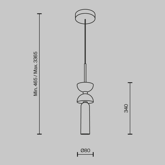 Lampa wisząca Kyoto Maytoni