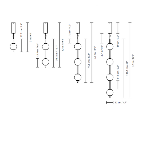 Lampa wisząca AUDREY 4 UMAGE