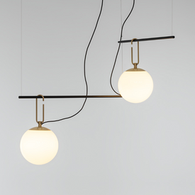 Lampa wisząca ze szkła dmuchanego NH S3 2 Arms Artemide