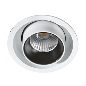 Reflektor do zabudowy z ruchomym źródłem światła Luna Black Azzardo