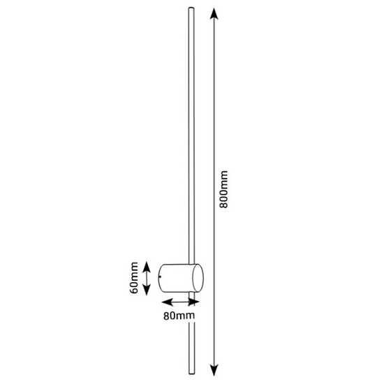 Kinkiet Line złoty Cleoni
