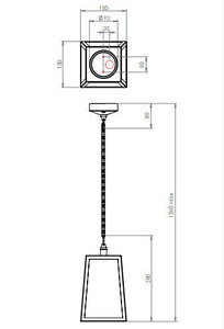 OPRAWA WISZĄCA ZEWNĘTRZNA ASTRO CALVI PENDANT 7112