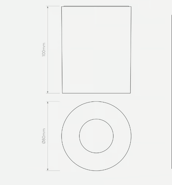 Lampa natynkowa Kos Round 100 LED
