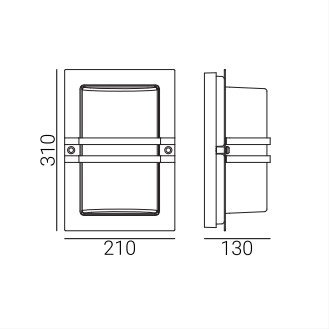 Kinkiet zewnętrzny Bazylea Norlys art 661 cynk ogniowy