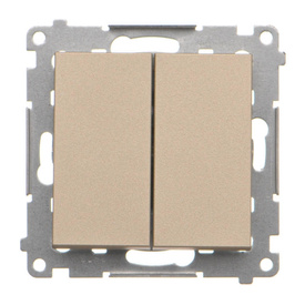 Łącznik jednobiegunowy + przycisk LED Simon 55