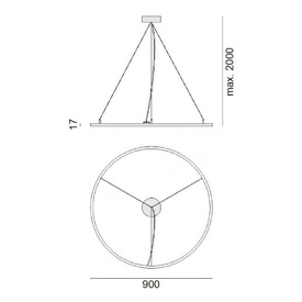 Lampa wisząca Star SD1 900 Zaho Lighting