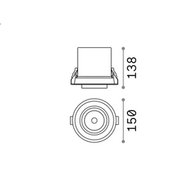 Lampa wpuszczana Nova 30W IDEAL LUX