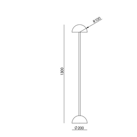 Lampa podłogowa DUSSA P1307/NEG/TRA Aromas