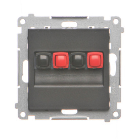 Gniazdo głośnikowe 2-krotne Simon 55 