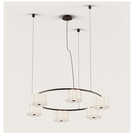 Lampa wisząca FLOW L czarny mat C1339/6 Aromas