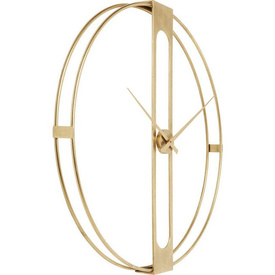 Duży złoty zegar ścienny 107cm Kare Design 60974 