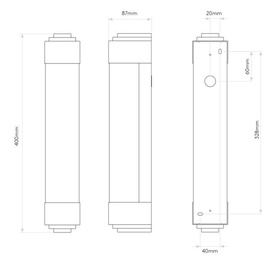 KINKIET ŁAZIENKOWY 8045 BELGRAVIA LED 400 brąz - do wyczerpania zapasów