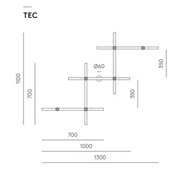 Kinkiet Abby 6 A1259/6 ZESTAW Aromas