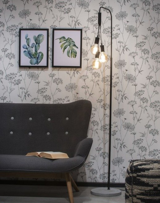 Lampa podłogowa Oslo czarna It's About RoMi