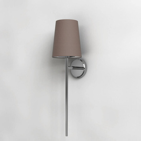 Kinkiet do łazienki Beauville chrom z ostrygowym abażurem Cone 138 Astro Lighting