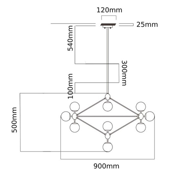 Lampa wisząca Bao Gold OPEN DESIGN HIGHLIGHTS