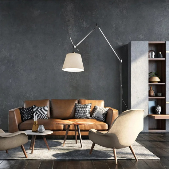 Tolomeo Mega Lampa Stojąca Pergamin Ø 42 cm Artemide