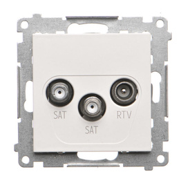Gniazdo antenowe SAT-SAT-RTV satelitarne Simon 55 