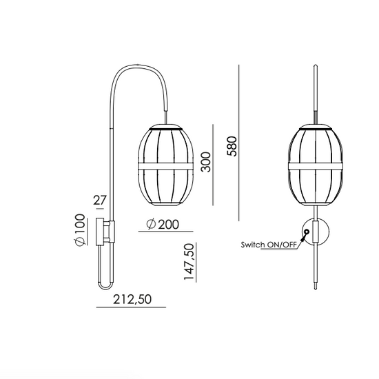 Kinkiet PULL starzone złoto A1249 Aromas