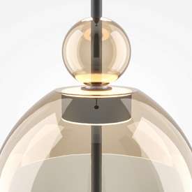 Lampa wisząca Bangkok 25 bursztyn Maytoni 