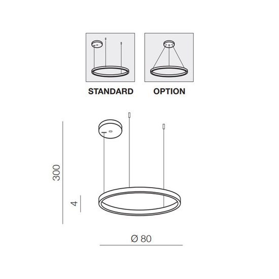 Lampa wisząca Halo 80 Gold Azzardo