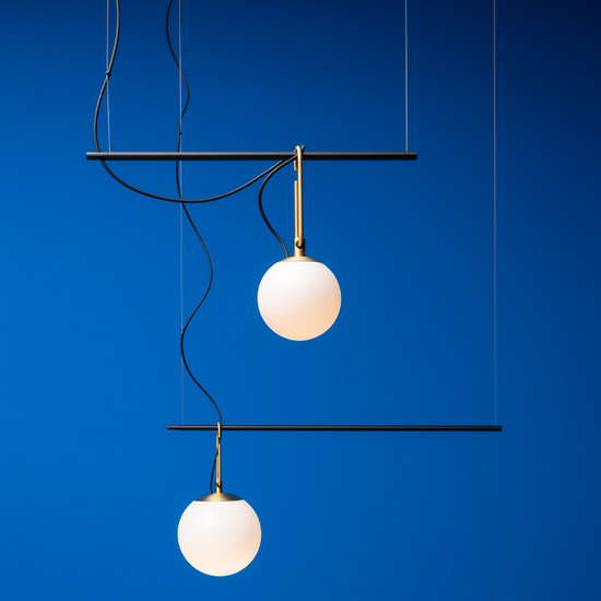 Lampa wisząca ze szkła dmuchanego NH S1 14 Artemide