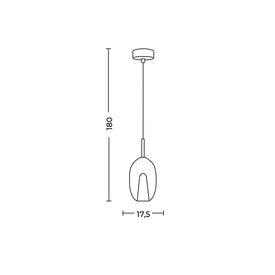 LAMPA WISZĄCA GRACE B CLEAR Azzardo