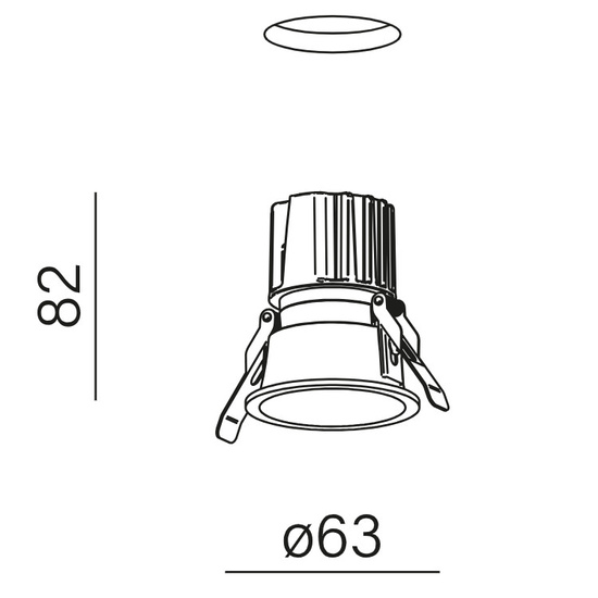 Oprawa HOLLOW LED wpuszczany AQform