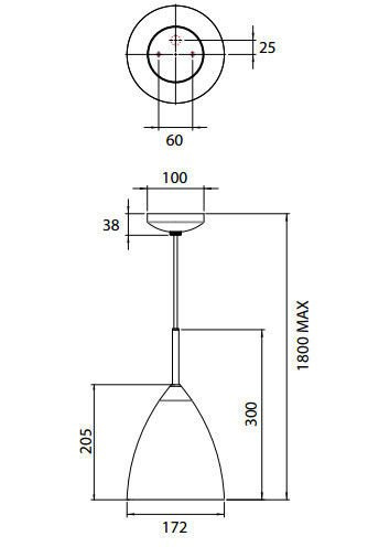 LAMPA WISZĄCA JOEL PENDANT 7194 - do wyczerpania zapasów
