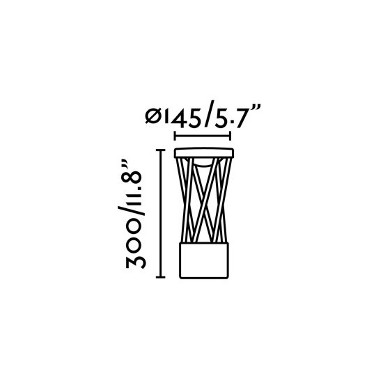 Słupek ogrodowy Twist 71286