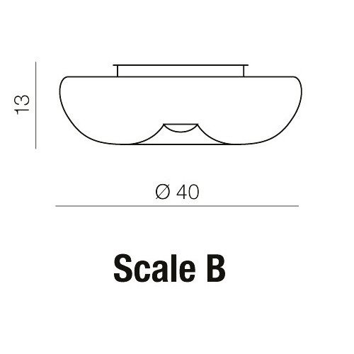 Kinkiet plafon Scale B AZ1602 Azzardo