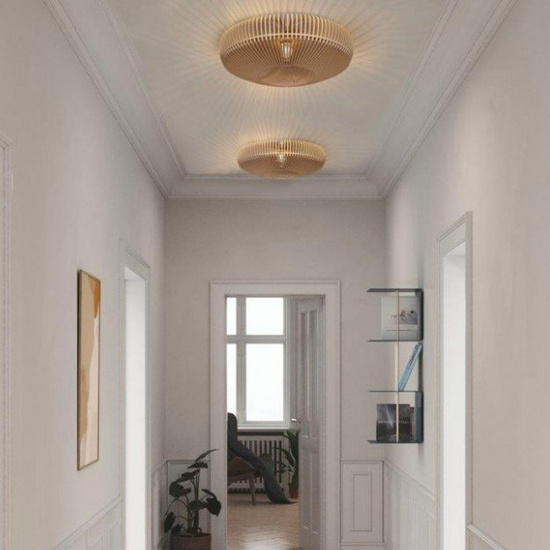 Kinkiet/Plafon Clava Up wood L - 49 cm, naturalny dąb Umage