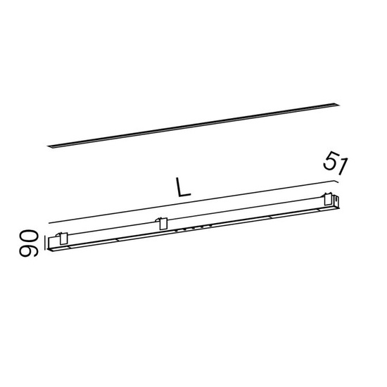 MIXLINE INV LED listwa oświetleniowa wpuszczana w sufit AQform